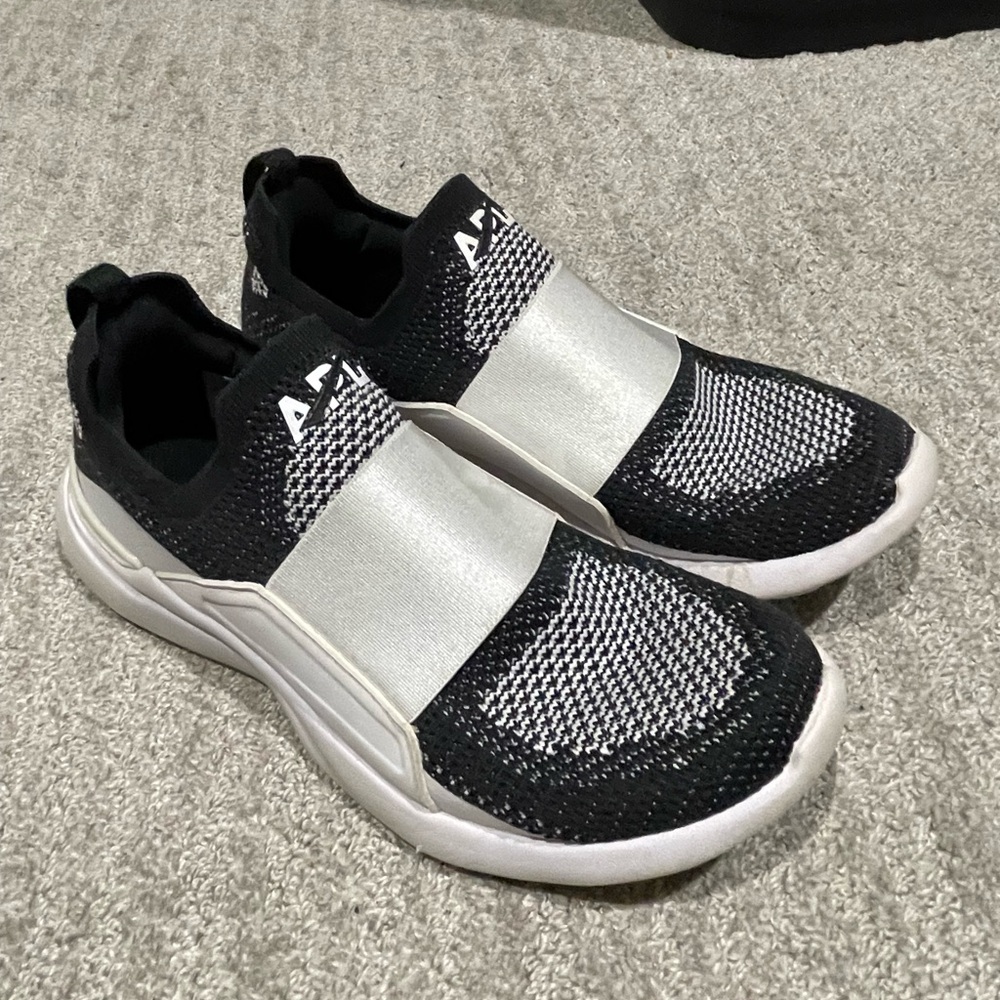 APL Black and White Slip-On Sneakers